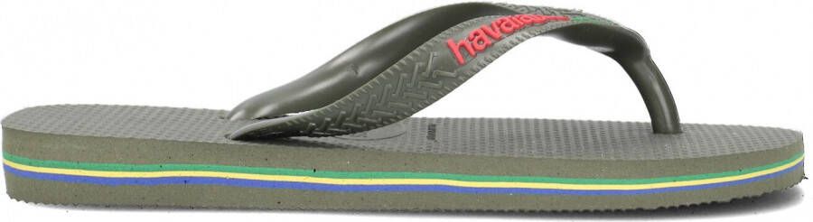 Havaianas Groene Brasil Logo Kids Teenslippers