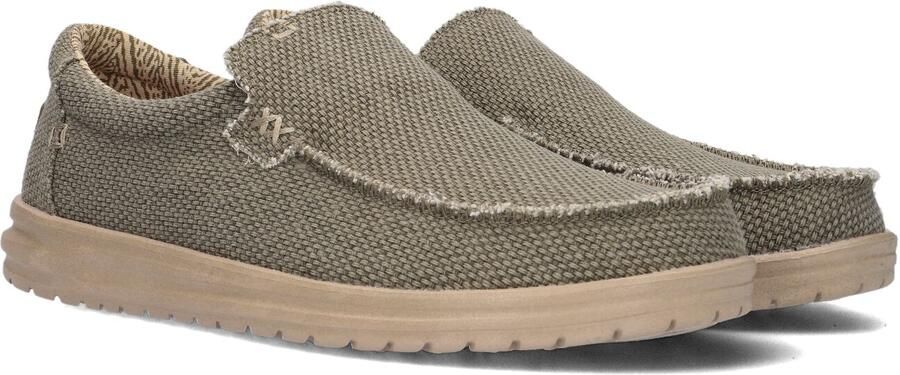 HEYDUDE Instappers Heren Mikka Braided Maat: 44 Materiaal: Textiel Kleur: Groen