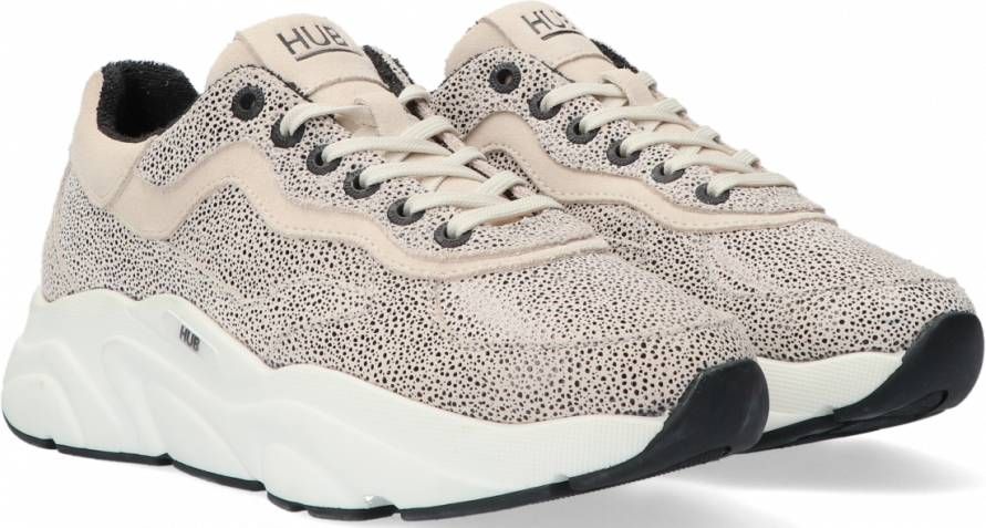 Hub Rock w Lage sneakers Leren Sneaker Beige Schoenen