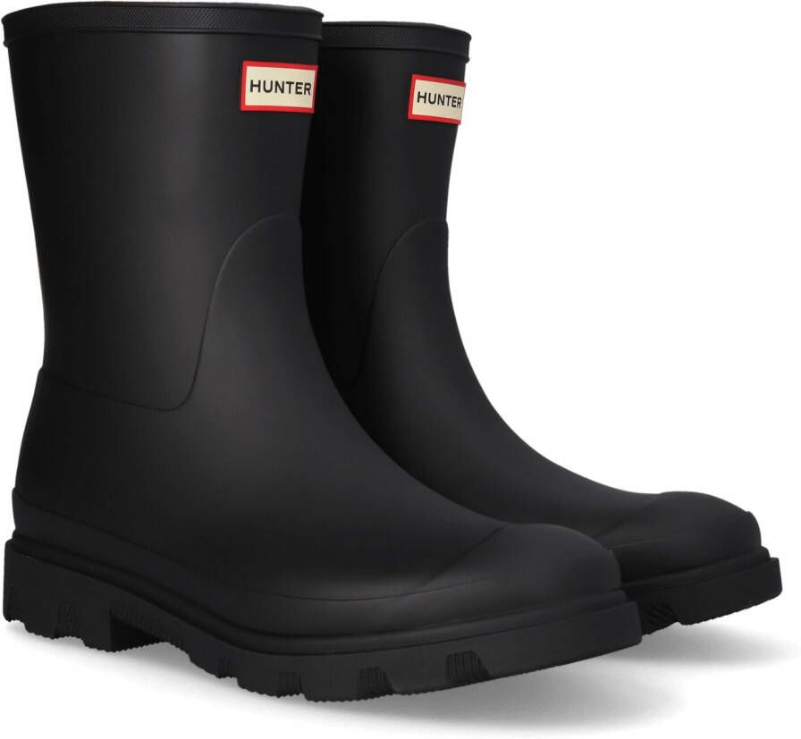 HUNTER Regenlaarzen Dames Downpour Short Wellington Boots Maat: 42 Materiaal: Rubber Kleur: Zwart