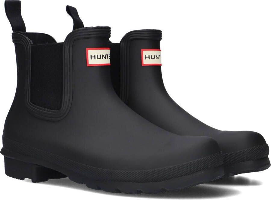 HUNTER Regenlaarzen Dames Womens Original Chelsea Maat: 38 Materiaal: Rubber Kleur: Zwart