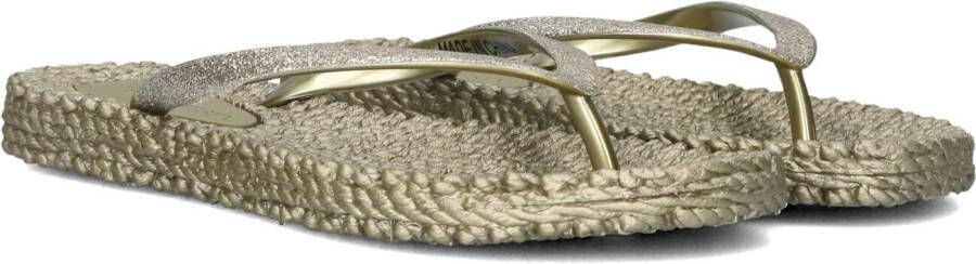 ILSE JACOBSEN Teenslippers Dames Cheerful01 Maat: 36 Materiaal: Rubber Kleur: Goud