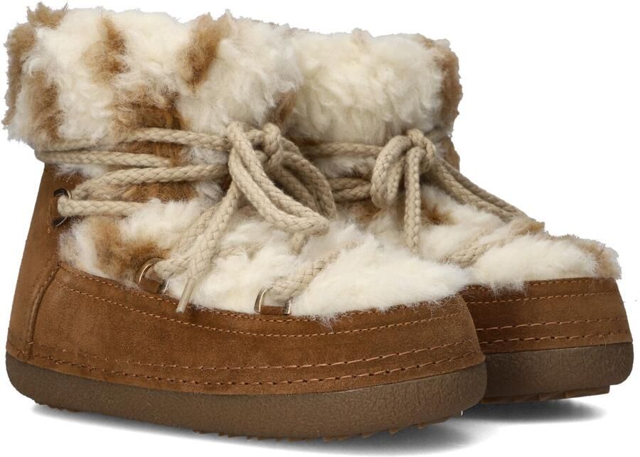 INUIKII Vachtlaarzen Dames Teddy Maat: 39 Materiaal: Textiel Kleur: Bruin