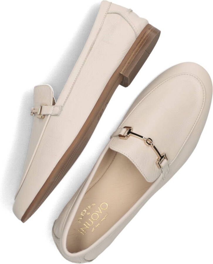 Inuovo Beige Loafers met Zilver Element Beige Dames