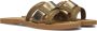 Inuovo Khaki Leren Slippers Stijlvol Model Green Dames - Thumbnail 1