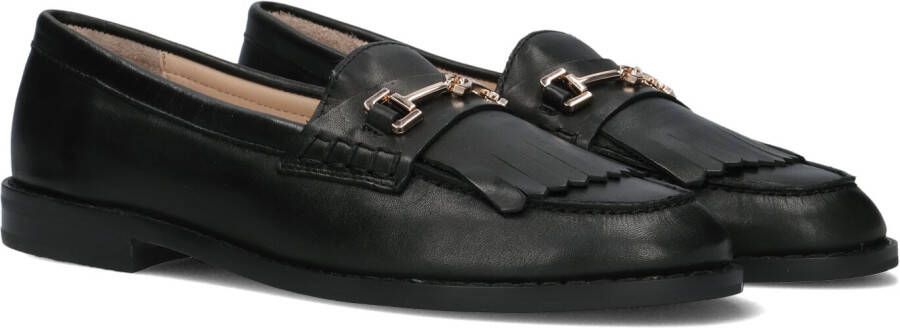 Inuovo Zwarte leren loafers B01002 Black Dames