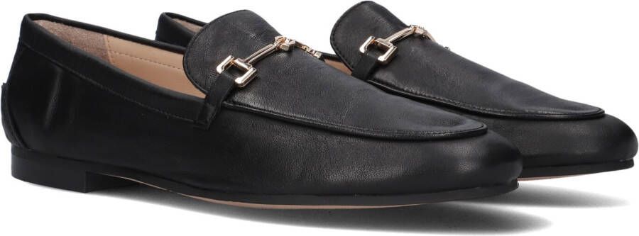 Inuovo Zwarte Leren Loafers met Gouden Detail Black Dames