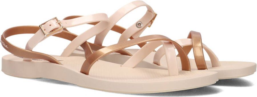 Ipanema Fashion Sandal Dames Slippers Beige Gold