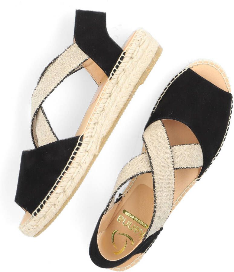 Kanna Ada Espadrilles Dames Zwart