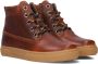 Koel4kids 03m008 Hoge sneakers Leren Sneaker Jongens Kids Cognac - Thumbnail 1