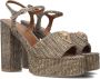 Kurt Geiger London Kensington Platform Sandalen Dames Beige - Thumbnail 1