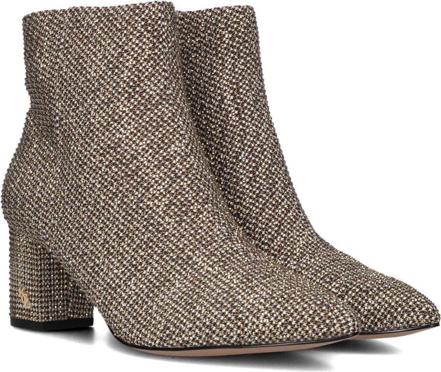 Kurt Geiger London Fabric Ankle Boot Enkellaarsjes Enkelboots met rits Dames Goud