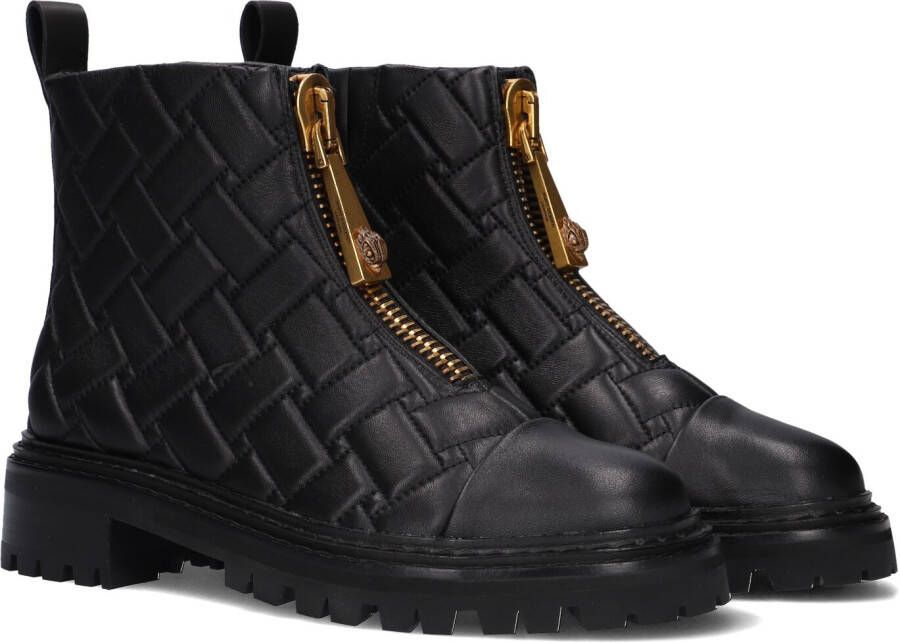 Kurt Geiger Zwarte ritslaarzen met adelaarsrits Black Dames