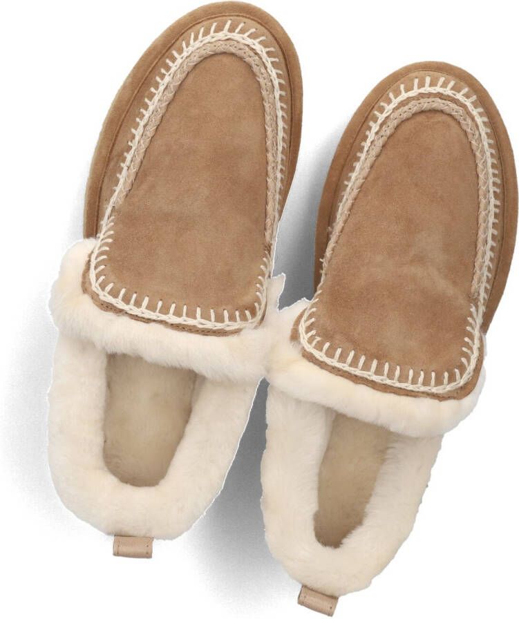 LAIDBACKLONDON Instappers Dames Jude Slipper Crochet Maat: 40 Materiaal: Suède Kleur: Cognac