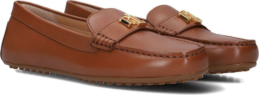 LAUREN RALPH LAUREN Mocassins Dames Barnsbury Flats Driver Maat: 36 Materiaal: Leer Kleur: Bruin