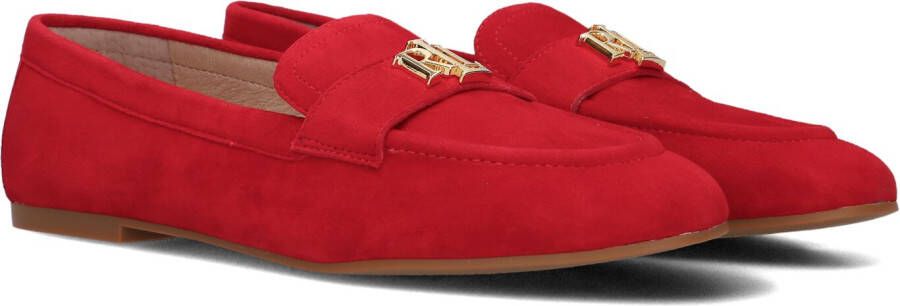 LAUREN RALPH LAUREN Pumps Dames Averi Iii Flats Loafer Maat: 41 Materiaal: Suède Kleur: Rood