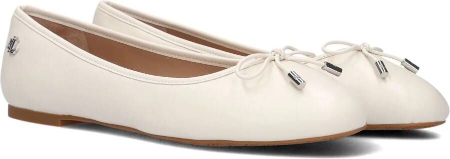 LAUREN RALPH LAUREN Ballerina Dames Jayna Flats Ballet Maat: 38 Materiaal: Leer Kleur: Wit