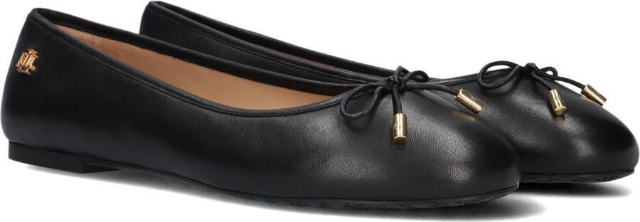 LAUREN RALPH LAUREN Ballerina Dames Jayna Flats Ballet Maat: 39 Materiaal: Leer Kleur: Zwart