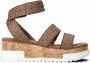 Lazamani Dames Sandalen 75.812 Brown Bruin Jute LA75812brown - Thumbnail 1