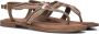 Lazamani Taupe Kralen Sandalen Multicolor Dames - Thumbnail 1