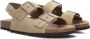 LINA LOCCHI Slippers Dames Sue Bio Sandaal 2 Gesp Maat: 36 Materiaal: Suède Kleur: Beige - Thumbnail 1