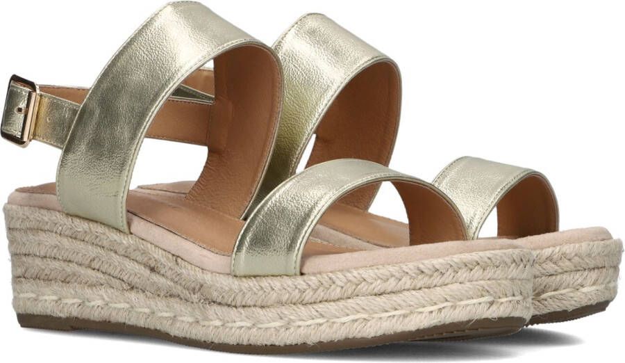 LINA LOCCHI Espadrilles Dames L1374 Maat: 39 Materiaal: Leer Kleur: Goud