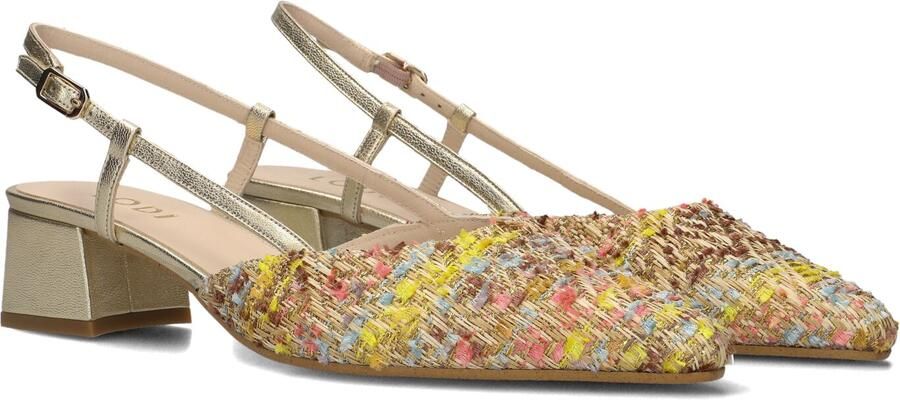 LODI Slingbacks Dames Dimi-fiesta Maat: 38 Materiaal: Textiel Kleur: Goudkleurig