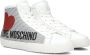 Love Moschino Ja15432 Hoge sneakers Leren Sneaker Dames Wit - Thumbnail 3