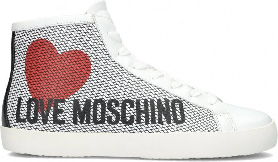 Love Moschino Ja15432 Hoge sneakers Leren Sneaker Dames Wit