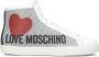 Love Moschino Ja15432 Hoge sneakers Leren Sneaker Dames Wit - Thumbnail 1