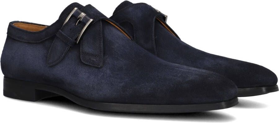 MAGNANNI Nette Schoenen Heren Sue Enkele Gesp Instap Rz Maat: 46 Materiaal: Suède Kleur: Blauw