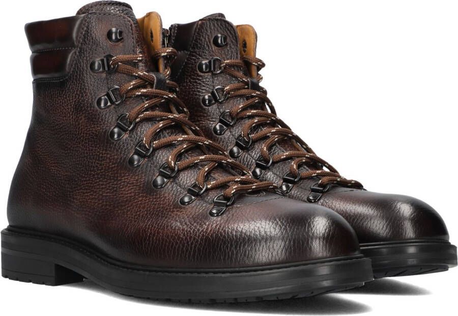 MAGNANNI Veterboots Heren 25838 Maat: 45 Materiaal: Leer Kleur: Bruin