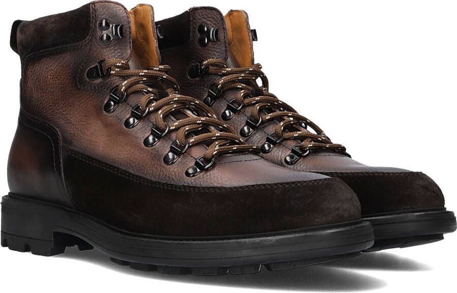 MAGNANNI Veterboots Heren 26022 Maat: 44 Materiaal: Leer Kleur: Bruin