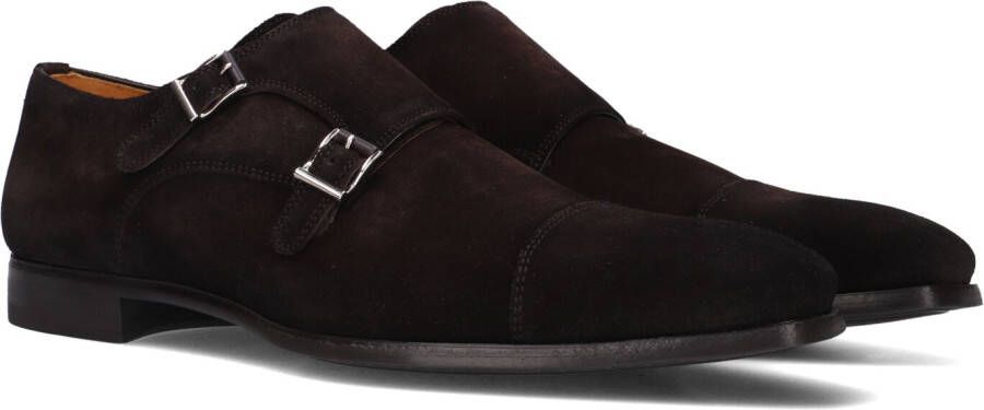 Magnanni Instappers Heren Gespschoenen Herenschoenen Suède 16016 Bruin combi