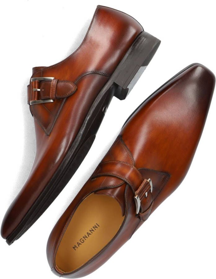 MAGNANNI Nette Schoenen Heren 15477 Maat: 46 5 Materiaal: Leer Kleur: Cognac