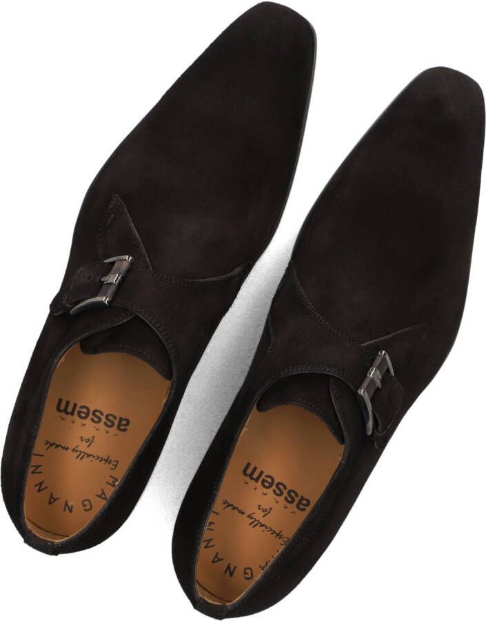 MAGNANNI Nette Schoenen Heren 19531 Maat: 44 5 Materiaal: Suède Kleur: Bruin