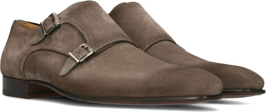 Magnanni Heren Suede Monk Strap Schoenen Beige Heren