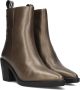 Maruti Gisele Leather Metallic Bronze Brons Leer Enkellaars met hak Dames - Thumbnail 1