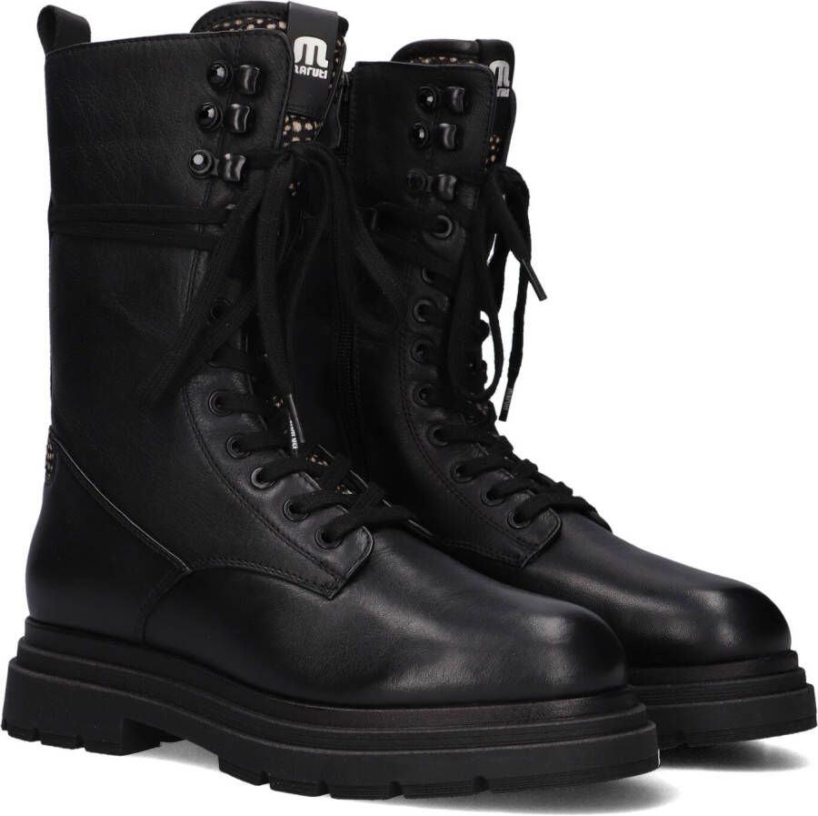 Maruti Remy leren veterboots zwart Leer Veterboots Dames