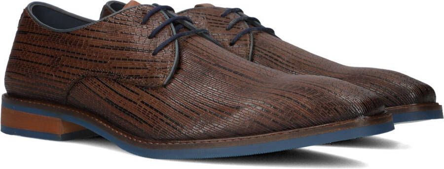 Mazzeltov 3980 Nette schoenen Veterschoenen Heren Cognac