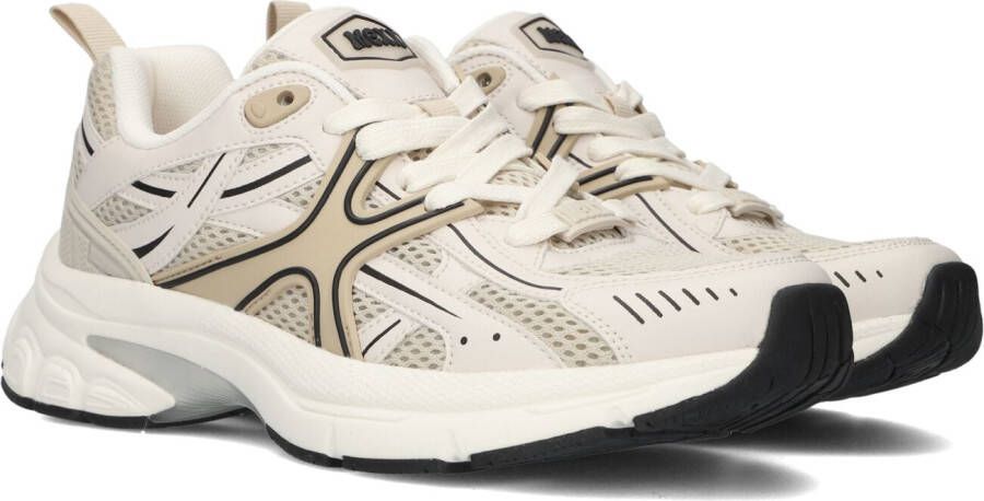 Mexx Sportieve Runner Sneaker met Beige Accents Beige Dames