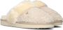 Mexx Beige Teddy Textiel Snow Pantoffels Beige Dames - Thumbnail 1