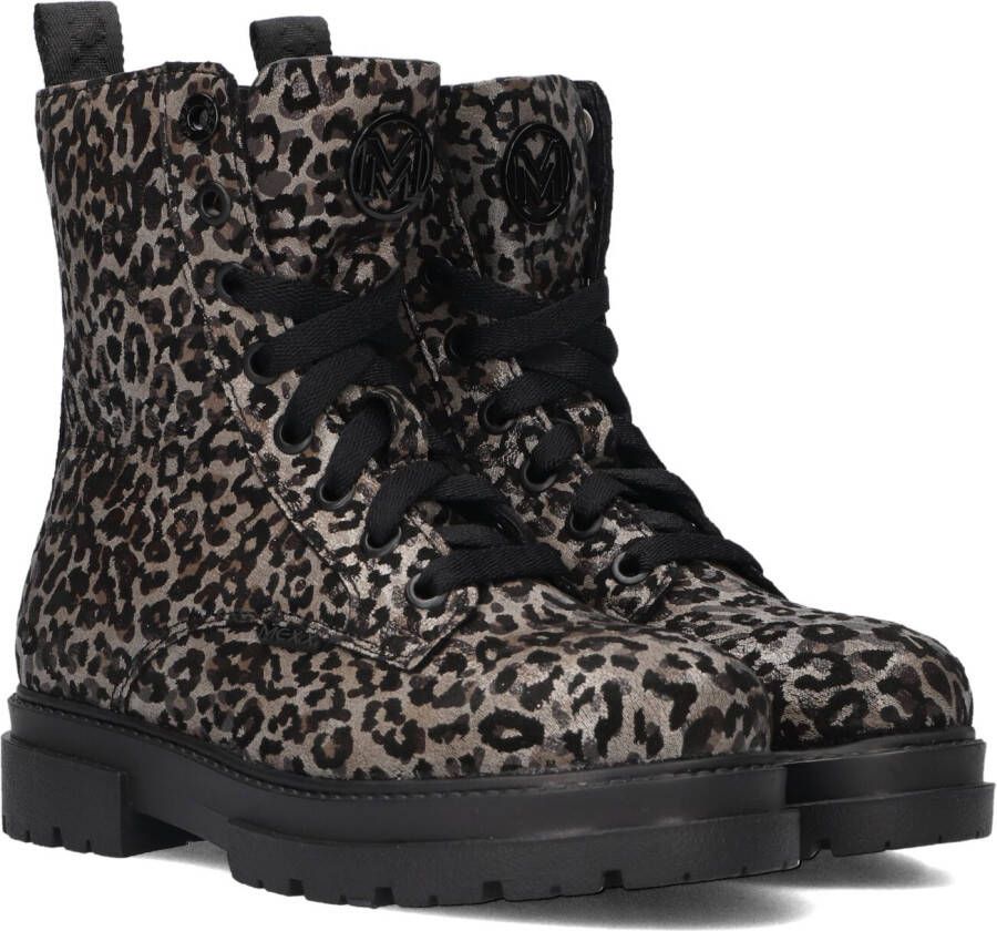 Mexx veterboots met panterprint goud