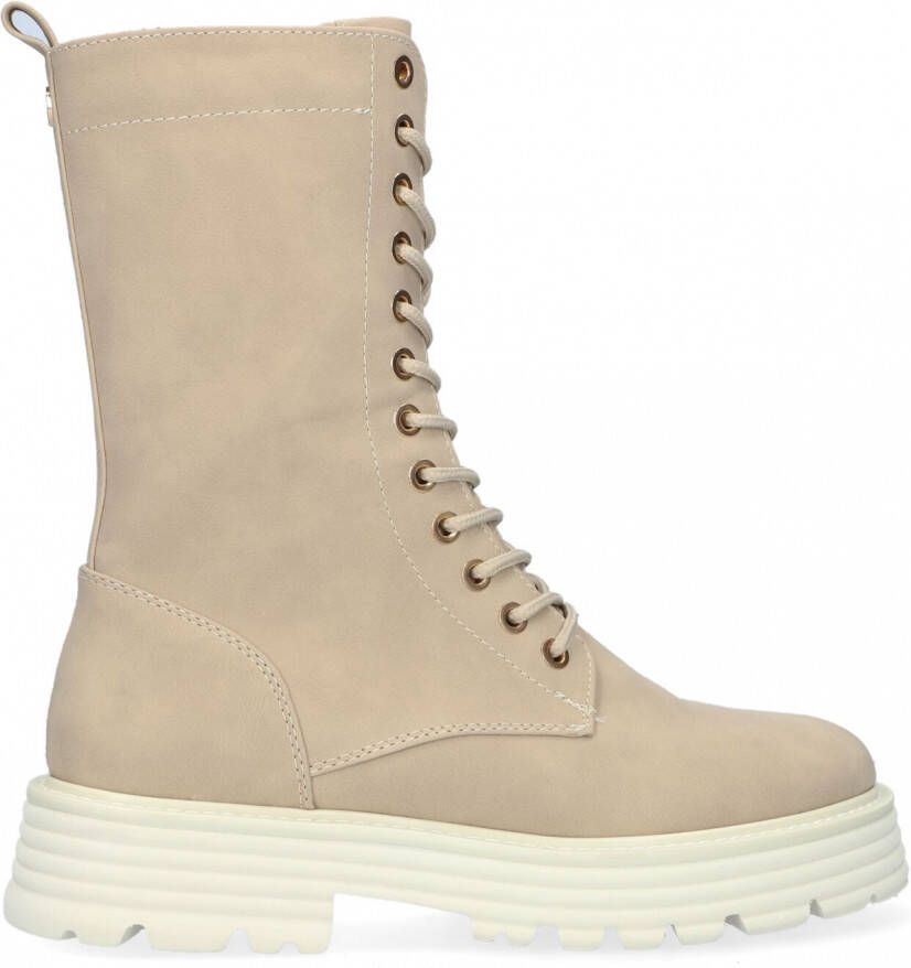 Mexx Haroun Veterboots Laarzen Met Veters Dames Taupe