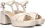 Mexx Witte Leren Sandalen Nalina White Dames - Thumbnail 1