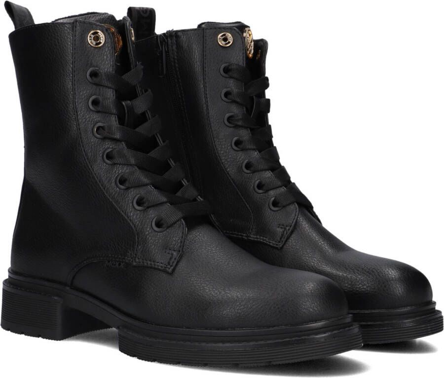 Mexx Zwarte Veterschoenen Holea Glad Black Dames