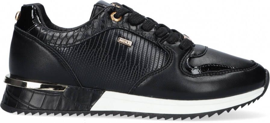 Mexx Fleur Lage sneakers Leren Sneaker Dames Zwart