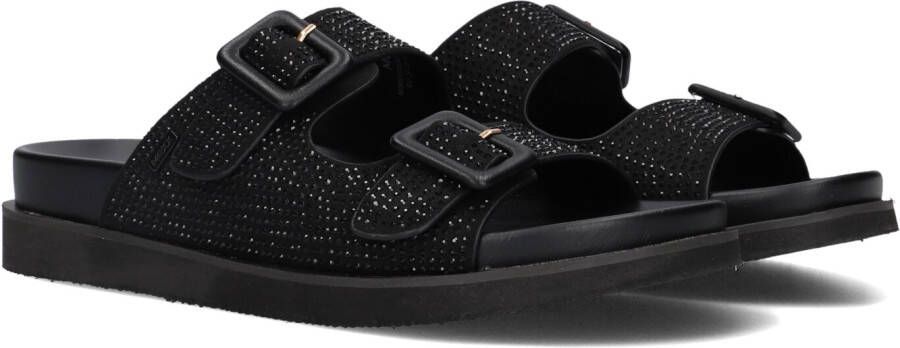 Mexx Zwarte Strass Slippers Noraia Black Dames