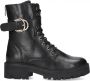 Mexx Haney Veterboots Laarzen Met Veters Dames Zwart - Thumbnail 1