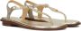 MICHAEL KORS Sandalen Dames Mallory Thong Maat: 40 Materiaal: Leer Kleur: Goud - Thumbnail 1